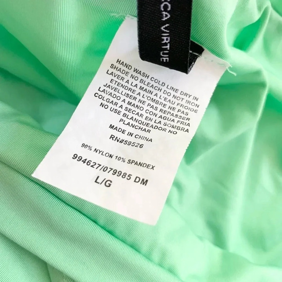 BECCA Color Code High Waist Bikini Bottom Mint Julep Green Size S NWT - Picture 5 of 8